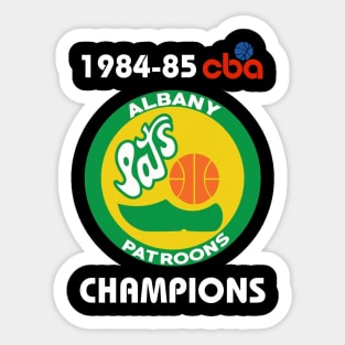 Phil Jackson's Albany Patroons! Sticker